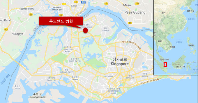 싱가포르 WHC 종합병원 위치도