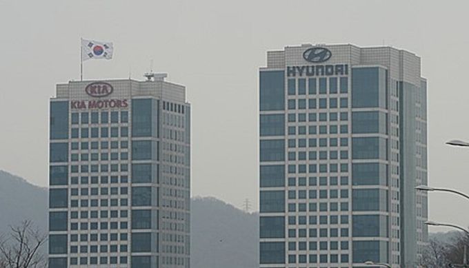 서울 양재동에 위치한 현대가아자동차그룹 본사 전경