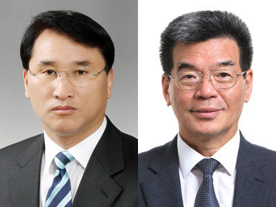 한영석(왼쪽)·가삼현 현대중공업 대표이사 사장