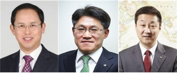 (왼쪽부터)변영삼 SK실트론 대표, 류두형 한화에너지 대표, 신현재 CJ제일제당 대표. 사진=CEO스코어