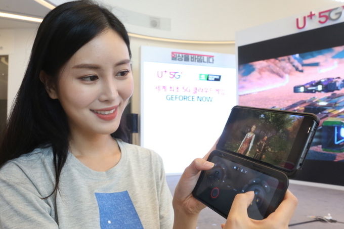 LG유플러스는 지난 4일 5G 기반의 클라우드 게임 서비스 지포스나우 시범 서비스를 출시했다. 사진=LG유플러스