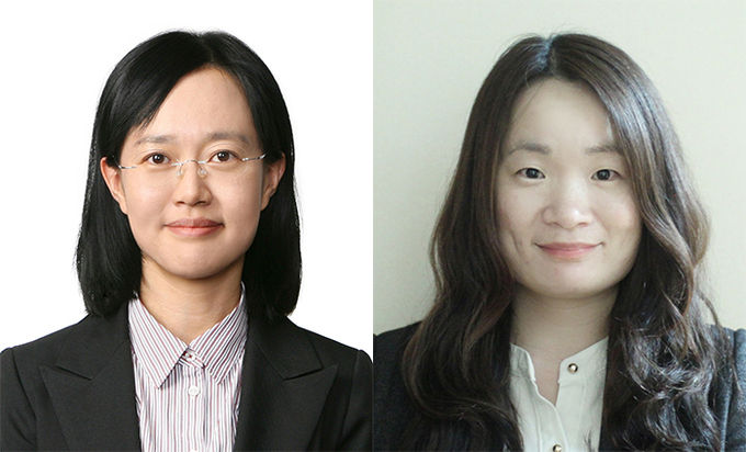 삼성전자가 퀀텀닷 소재의 한계를 극복하며 ‘자발광 QLED 디스플레이’의 상용화 가능성을 입증한 연구결과를 세계적인 학술지 ‘네이처’에 게재했다고 밝혔다. 사진은 장은주(왼쪽) 삼성전자 종합기술원 펠로우와 원유호 삼성전자 종합기술원 전문연구원. 사진=삼성전자