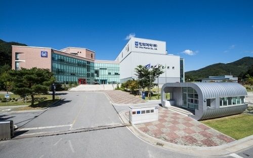 사진=춘천 남면에 소재하고 있는 한화제약 공장 전경<br>
