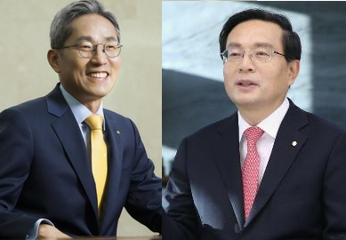 윤종규 KB금융그룹 회장, 손태승 우리금융그룹 회장