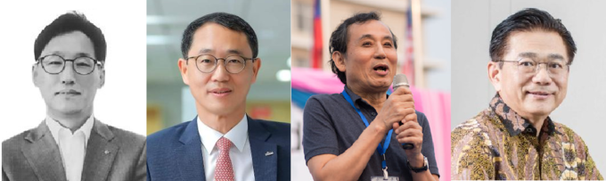 왼쪽부터 박용진 KB캄보디아 법인장, 신동민 신한베트남은행장, 최정훈 우리은행 우리소다라은행, 이정세 캄보디아 하나마이크로파이낸스 법인장,