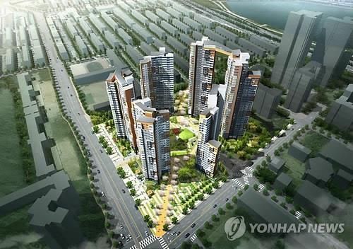 신반포15차 재건축 단지 조감도