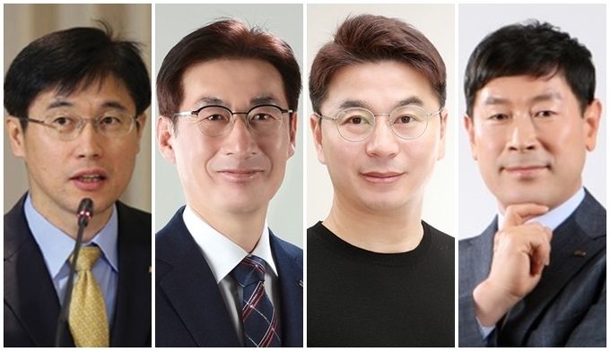 왼쪽부터 김종선 글로벌금융판매 대표, 김영민 KGA에셋 대표, 김성택 메가 대표, 최병채 인카금융서비스 대표