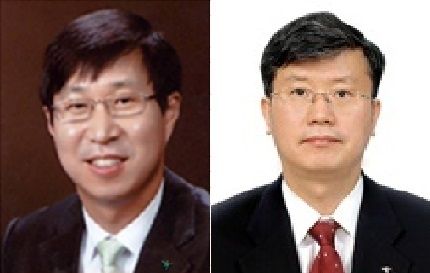 김인석 하나생명 대표이사(사진 왼쪽), 권태균 더케이손해보험 대표이사 내정자