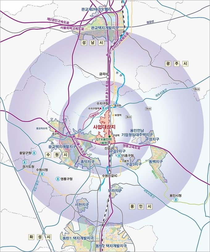 경기용인 플랫폼시티 기본구상도