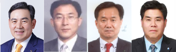 왼쪽부터 김성현 KB금융지주 CIB부문장 겸 KB증권 각자대표, 정근수 신한금융지주 GIB그룹장, 박지환 하나금융지주 IB부문장, 이문석 우리은행 IB그룹장
