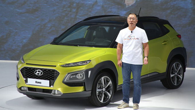 지난 2018년, 현대차 전기차 코나EV를 직접 소개했던 정의선 현대차그룹 회장