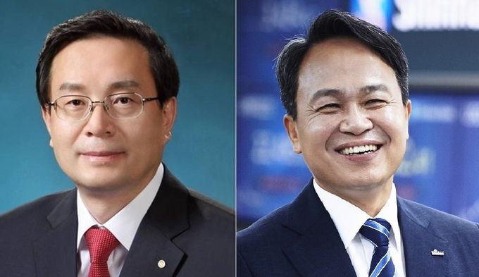 손태승 우리금융지주 회장, 진옥동 신한은행장