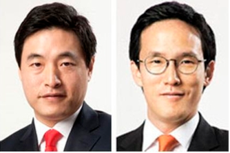 (왼쪽부터) 한국앤컴퍼니 조현식 부회장, 조현범 사장