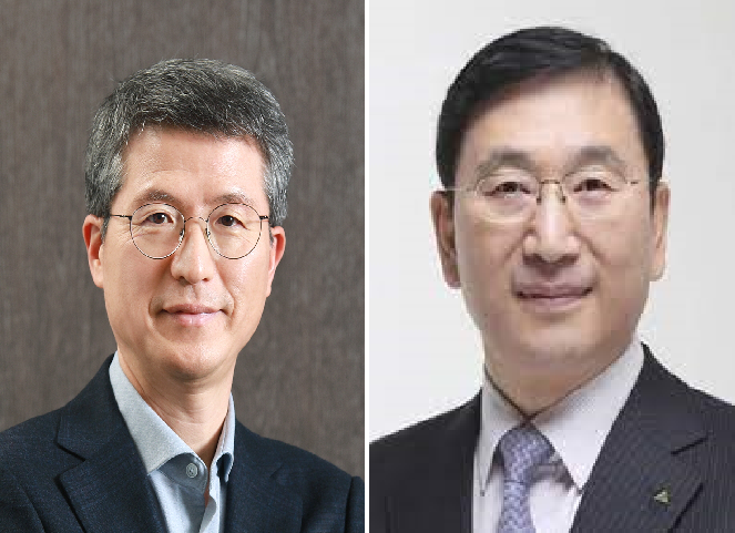 (왼쪽부터) 오세철 삼성물산 사장, 윤영준 현대건설 사장