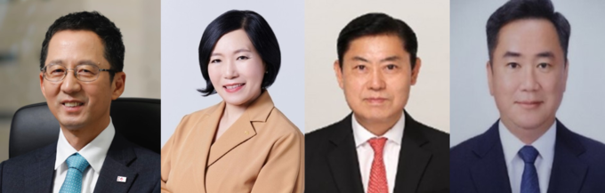 왼쪽부터 박춘원 흥국생명 대표, 박정림 KB증권 대표, 임태조 신한라이프 부사장, 김진현 우리은행 디지털그룹 DI추진단장.