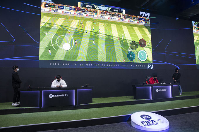FIFA 모바일 윈터 쇼케이스 스페셜 매치 개인전 현장 전경 (사진 = 넥슨)