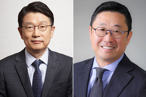 장석훈 삼성증권 대표이사(왼쪽)와 서봉균 삼성자산운용 대표이사 내정자. 