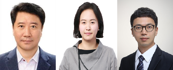 (왼쪽부터) 신임 김형준 부사장, 정병인 상무, 황재웅 상무(사진=삼성바이오에피스)