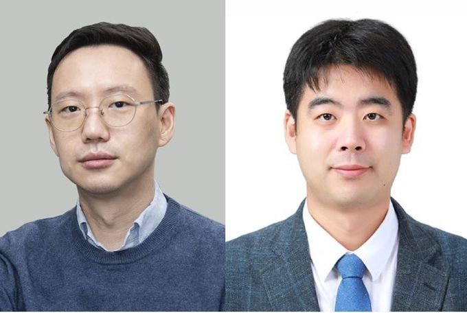 젊은연구자상 수상자인 이혁진 이화여대 약대 교수(왼쪽), 주영석 KAIST 의과학대학원 교수.