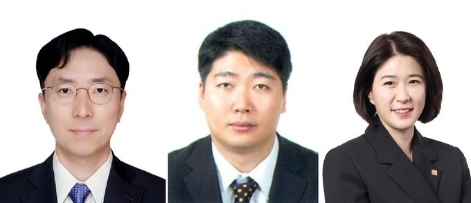 (왼쪽부터) 박준규 삼성생명 부사장, 김종민 메리츠화재 부사장, 조지은 라이나생명 대표.