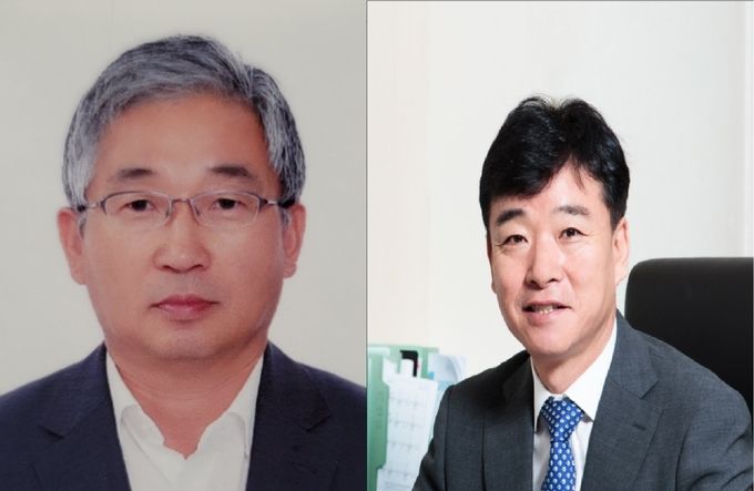 안재영 쌍용건설 부사장(좌). 김우상 전무(우). 제공=쌍용건설