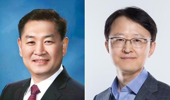 (왼쪽부터) 삼성전자 대표이사 한종희 부회장, 경계현 사장