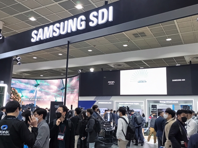 '인터배터리 2022' 삼성SDI 부스 조감도(사진=박제성 기자)