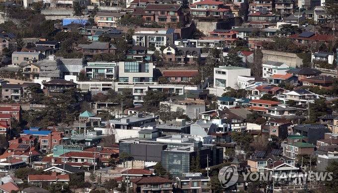 서울 종로구 평창동 단독주택 밀집 지역(기사와 무관). 제공=연합뉴스