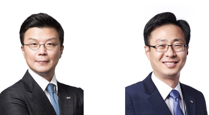 (왼쪽부터) 최창훈·이병성 미래에셋자산운용 대표이사 