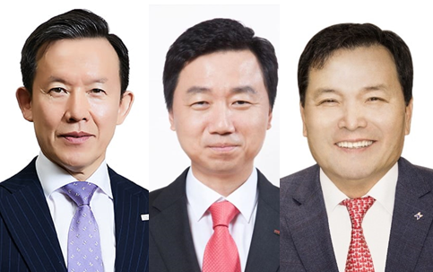 (왼쪽부터) 최현만 미래에셋증권 부회장, 최희문 메리츠증권 부회장, 최병철 현대차증권 사장