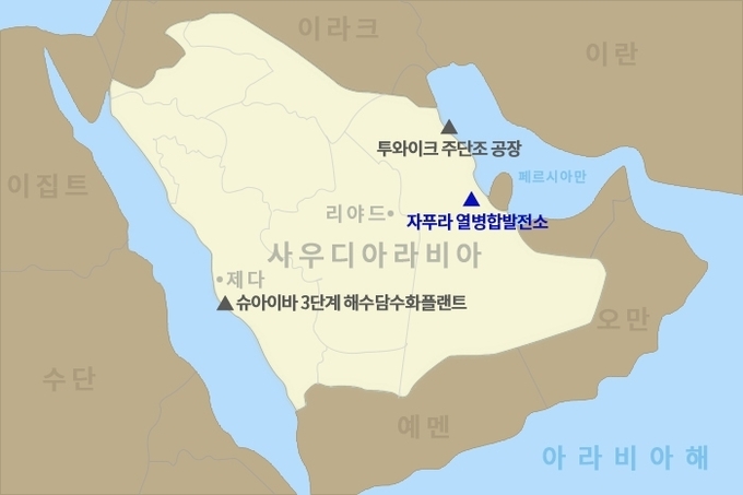 자푸라 열병합 발전소. 제공=두산에너빌리티