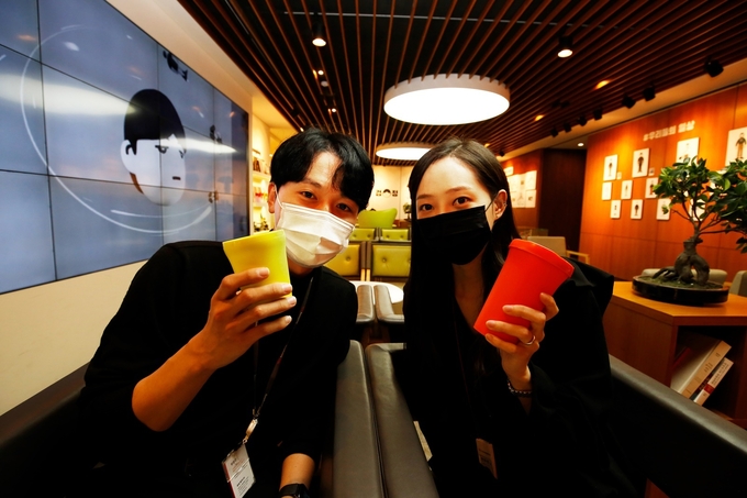 광동제약 사내 ‘다회용 컵 사용 캠페인’ 이미지(사진=광동제약)