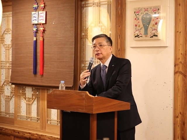 이한준 한국토지주택공사 사장이 간담회에서 발언하고 있다. 사진=LH