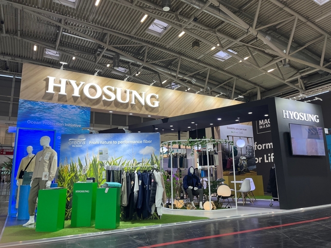 효성티앤씨가 28_30일 독일에서 열린 세계 최대 아웃도어 전시회인 'ISPO 뮌헨'에 참가한다(사진=효성티앤씨)