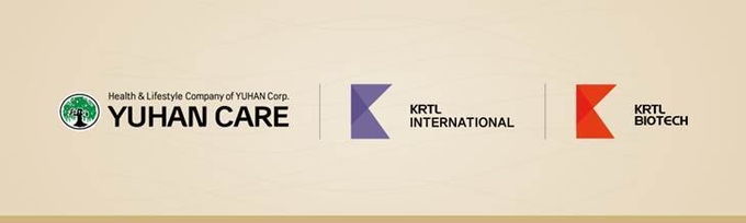 유한건강생활, KRTL 인터내셔널, KRTL 바이오테크 로고(사진=유한건강생활)