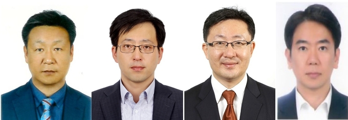 (왼쪽부터) 광동제약 문성규 부사장, 이채주 전무이사, 케이디인베스트먼트 최재원 전무, 코리아이플랫폼 김무삼 상무이사(사진=광동제약)