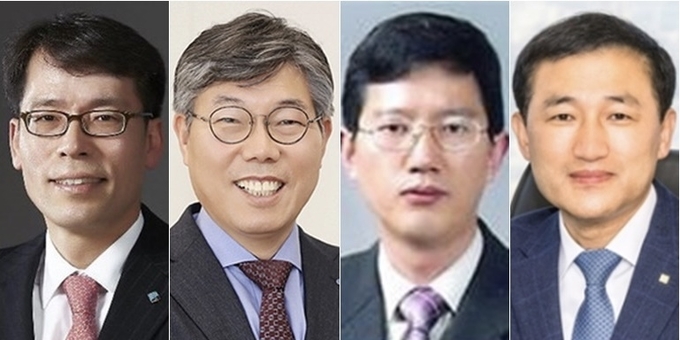 최근 금융회사 최고경영자(CEO)에 지방 국립대 출신 인사들이 대거 선임돼 눈길을 끌고 있다. 지역도 부산, 경북, 전남, 충남, 강원 등 다양하다. (왼쪽부터) 김성태 IBK기업은행장, 황병우 DGB대구은행장, 윤해진 NH농협생명 대표, 고병일 광주은행장. 