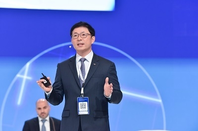 SK바이오사이언스 안재용 사장이 사우디아라비아의 수도 리야드에서 열린 '2023 리야드 글로벌 메디컬 바이오테크놀로지 서밋'에 참석해 거점형 R&D 및 생산 기반을 구축하는 파트너십을 제안했다.(사진=SK바이오사이언스)