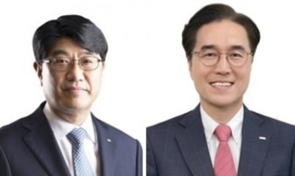 방성빈(왼쪽) 부산은행장 내정자, 예경탁 경남은행장 내정자.
