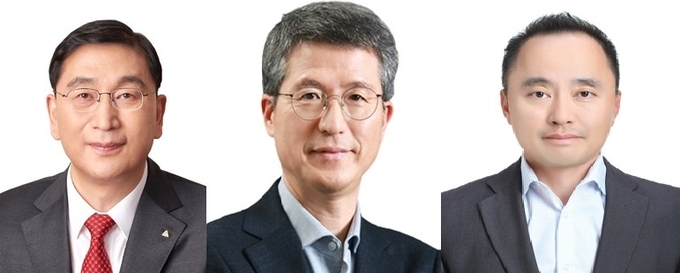 (왼쪽부터)윤영준 현대건설 사장, 오세철 삼성물산 건설부문 사장, 마창민 DL이앤씨 대표이사. 사진=각 건설사