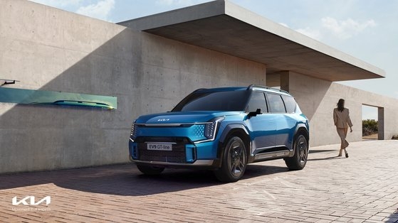 29일 기아가 공개한 3열 대형 SUV EV9. 사진=기아