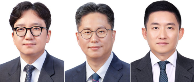 사진 왼쪽부터 박상민, 손성희, 이상윤 이사.