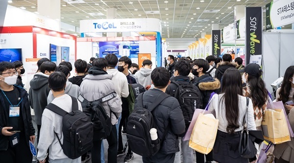 소프트웨이브 2022 전시장 전경