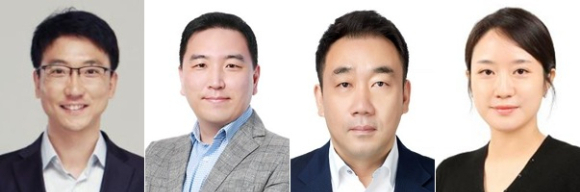 삼성바이오로직스 2024 정기 임원인사. 왼쪽부터 윤종규 상무, 이상명 상무, 조성환 상무, 홍연진 상무. (사진제공=삼성바이오로직스)