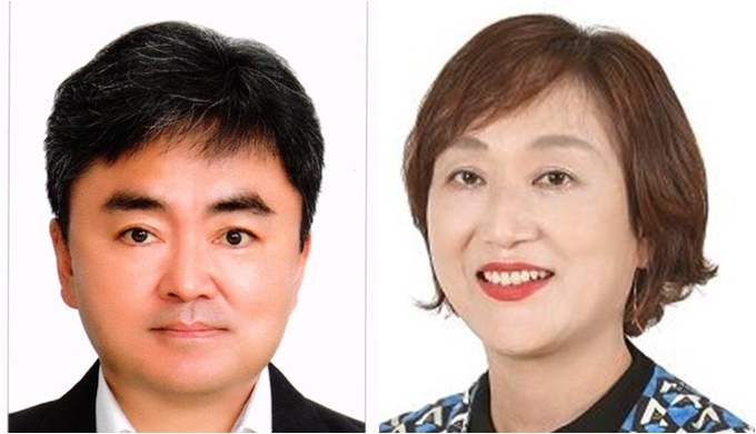 Sh수협은행 배진석 정보보호본부장(왼쪽), 김혜곤 DT본부장. 
