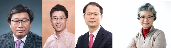 (왼쪽부터) 고려아연 사외이사인 성용락, 김도현, 이민호, 황덕남 순