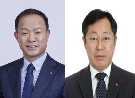 롯데케미칼 사내이사인 롯데케미칼 이훈기 대표(왼쪽), 이영준 대표(사진=롯데케미칼)