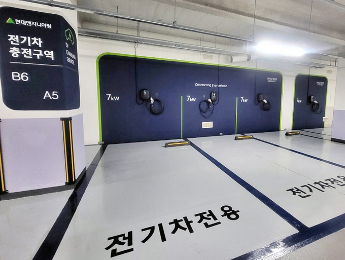 현대엔지니어링이 운영하고 있는 전기차 충전시설(사진=현대엔지니어링)