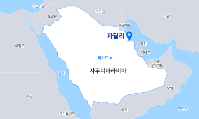 사우디 파딜리 현장위치도(사진=삼성E&A) 
