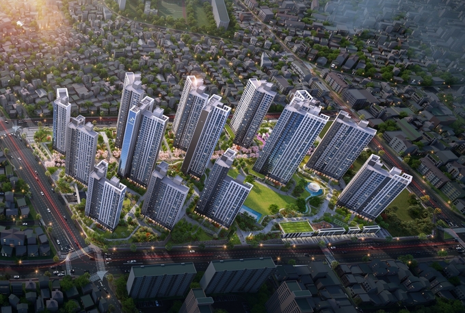 대전 가양동1구역 재개발정비사업 조감도(사진=SK에코플랜트)